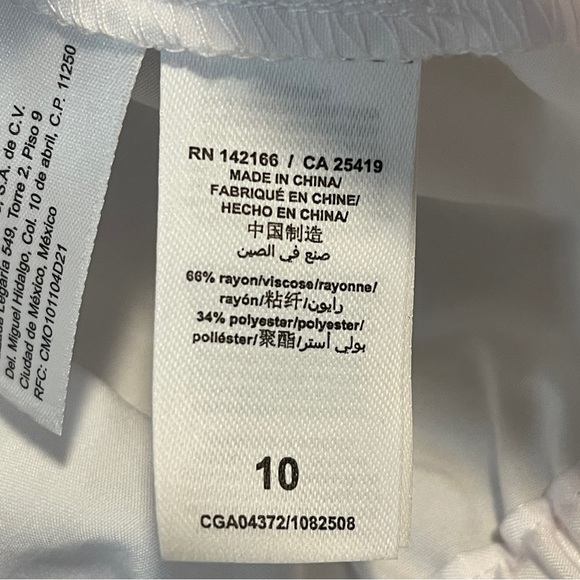 Habitual Kids Gathered Sleeves White Blouse Size 10 - Picture 6 of 6